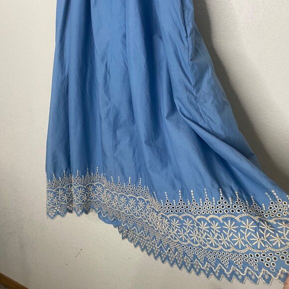 NWT Banana Republic Dress Womens‎ Size 6 Blue Sleeveless Embroidered $148 - Picture 10 of 16